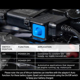 Quad Lock Waterproof 12v to USB Smart Adaptor